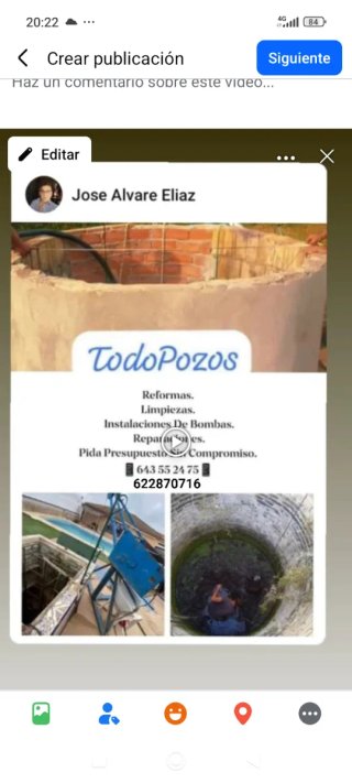 Construcción y reformas de pozos
