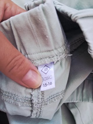 Pantalones niña azul