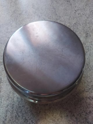 Bacinella e riduttore inox per padelle.