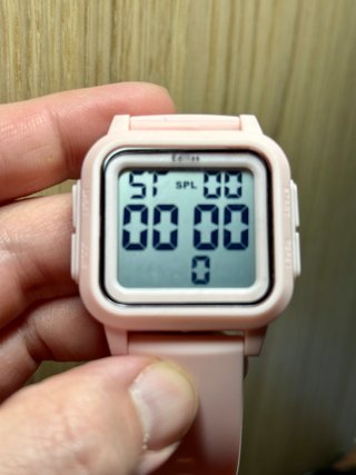 Orologio digitale Edillas rosa quadrato
