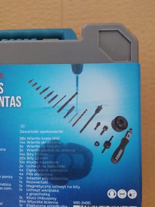 Juego de brocas y puntas Ferrex 204 piezas