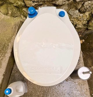 WC Portátil Campingaz Gris/Blanco