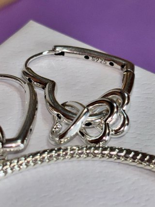 Conjunto Pandora Plata y Anillo Azul