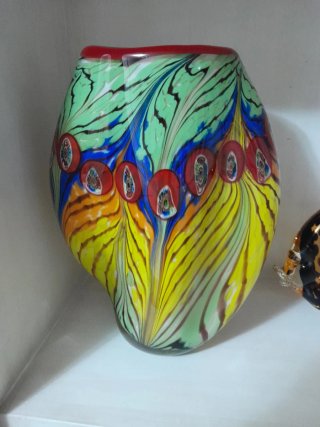 Jarrón Murano Multicolor