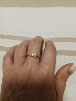 Anello lettera M acciaio inossidabile regolabile