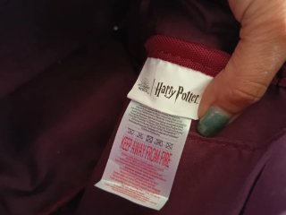 Mochila Hogwarts Dorada y Morada