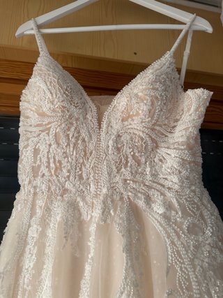 Vestido de Novia Encaje y perlas