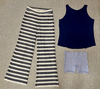 Pantalones Zara Crochet Zigzag M