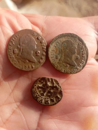 Lote 3 monedas antiguas España