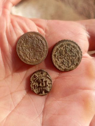Lote 3 monedas antiguas España