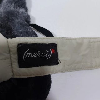 Cappottino per cani con cappuccio beige/grigio