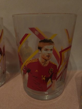 Lote 5 vasos España futbol 2012 CEPSA
