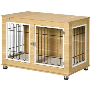 Jaula Madera Perros 2 Puertas