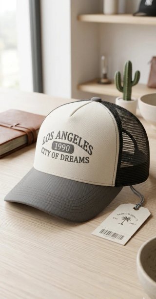 Gorra nueva Los Angeles City of Dreams Beige/Gris