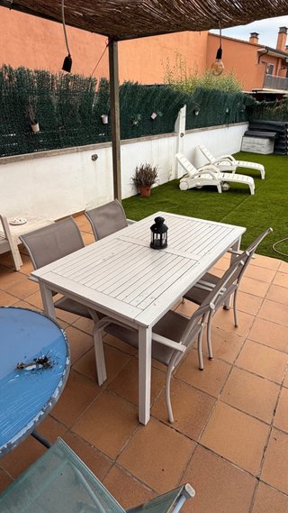 Muebles Jardin + mesa + pergola + amacas