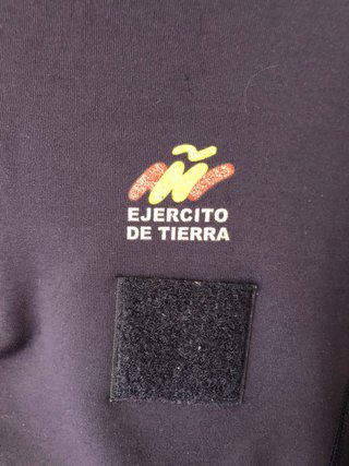 Sudadera militar azul y gris