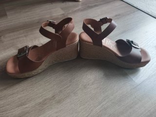 Sandalias piel de verano marrones
