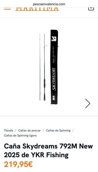Caña pesca Skydreams 792M YKR Fishing