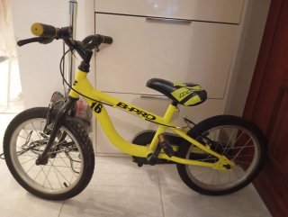 Bicicleta infantil B-Pro amarilla