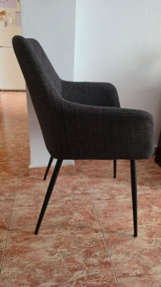 Sillas comedor Jysk PURHUS x4 gris negro