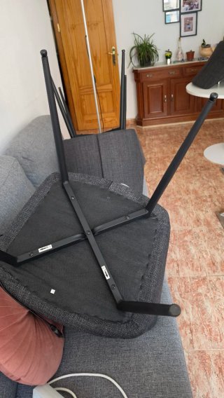 Sillas comedor Jysk PURHUS x4 gris negro
