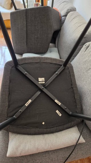 Sillas comedor Jysk PURHUS x4 gris negro