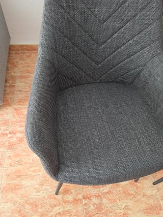Sillas comedor Jysk PURHUS x4 gris negro