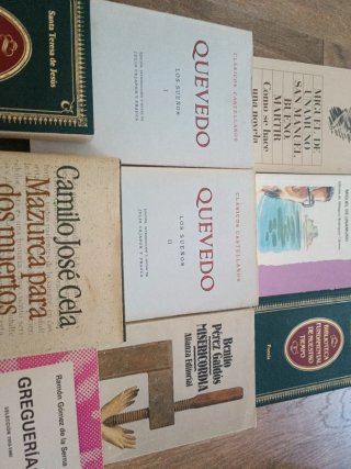 Libros de literatura española e hispanoamericana