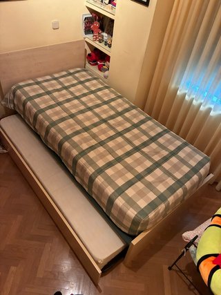 Cama doble con cama nido Juvenil de 90cm
