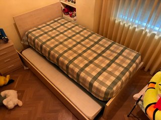 Cama doble con cama nido Juvenil de 90cm