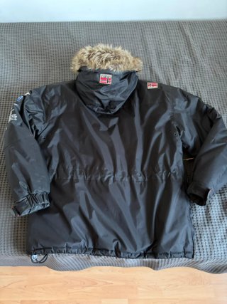 Parka Geographical Norway Negra con Capucha
