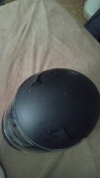 Casco de moto negro