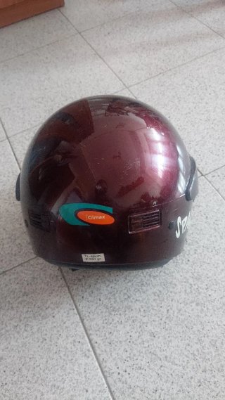 Casco de moto Climax con visera