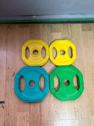 Discos de pesas 2x1.25kg y 2x2.5kg