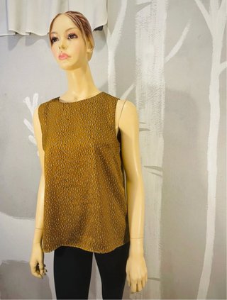 Blusa Kiabi senape fantasia tg. M