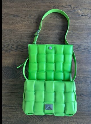 Borsa Bottega Veneta Cassette Imbottito Verde