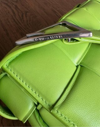 Borsa Bottega Veneta Cassette Imbottito Verde