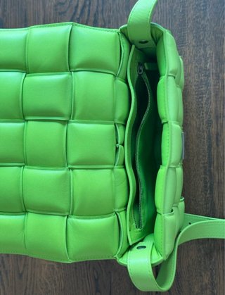 Borsa Bottega Veneta Cassette Imbottito Verde