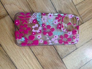 Custodia iPhone 14 Pro Fiori Trasparente
