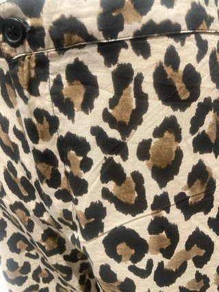 Pantalón Animal Print Beige y Marrón