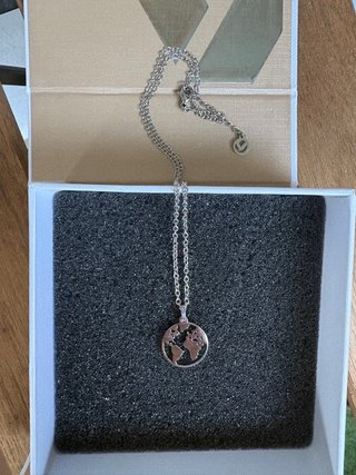Collar Viceroy Mapa Mundo Plata