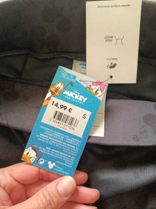 Mallas Disney grises con estampado Mickey