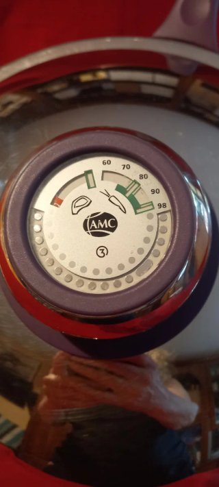 Padella Wok AMC cm.28 con termometro
