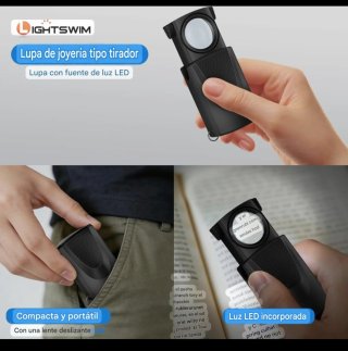 NUEVA! Lampara-lupa LED regulable, multiposición