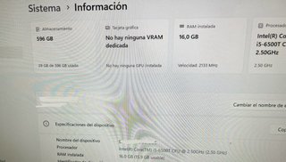 Lenovo M910q Tiny PC 596GB SSD