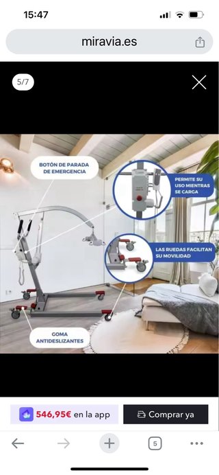 Grua para discapacitados y persona mayores