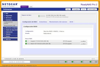NAS Netgear ReadyNAS Pro 2 (2x320GB)