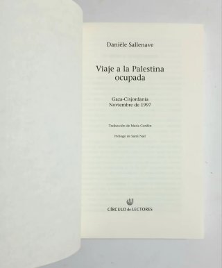 Viaje a la Palestina ocupada (Con Estuche)