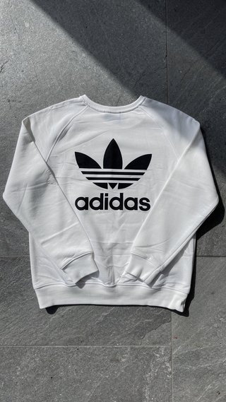 Sudadera Adidas Blanca Logo Trefoil