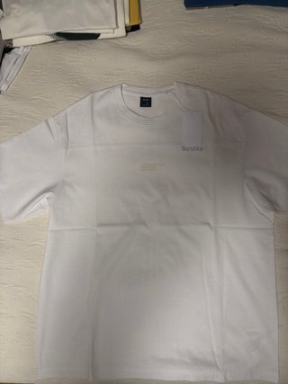 Camiseta Bershka Blanca Talla L